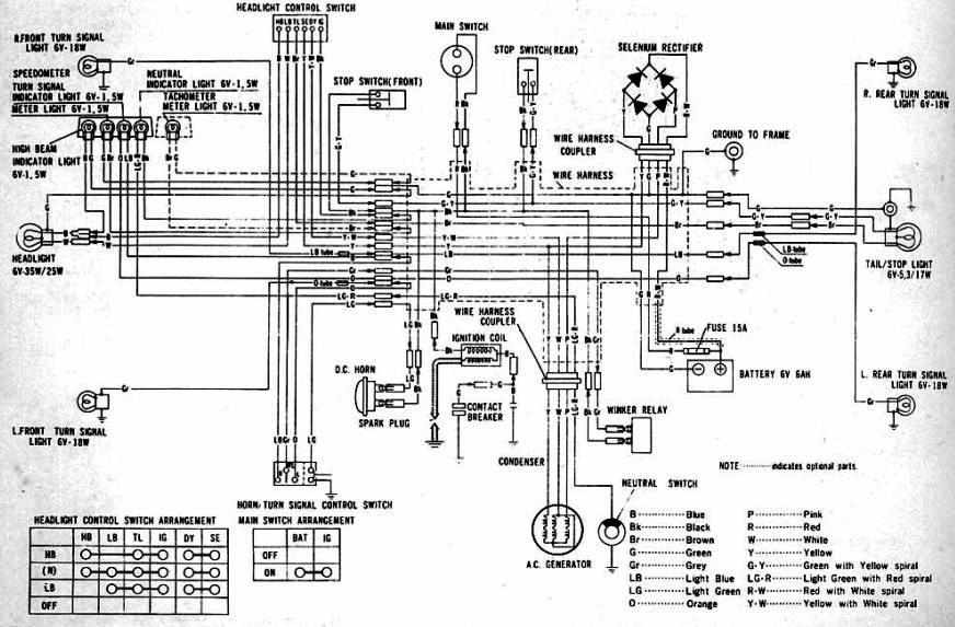 Honda C100 Wiring Diagram from www.motorcycle-manual.com