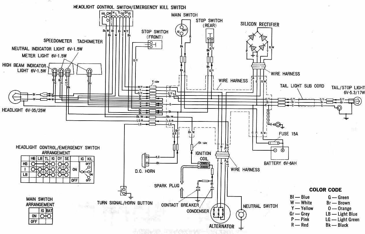 1989 Yamaha Motorcycle Wiring Diagram from www.motorcycle-manual.com